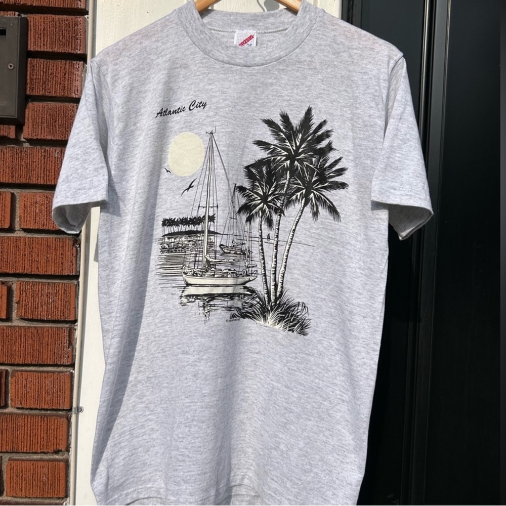 Vintage 1990 Atlantic City Jerzees souvenir tourist tee
